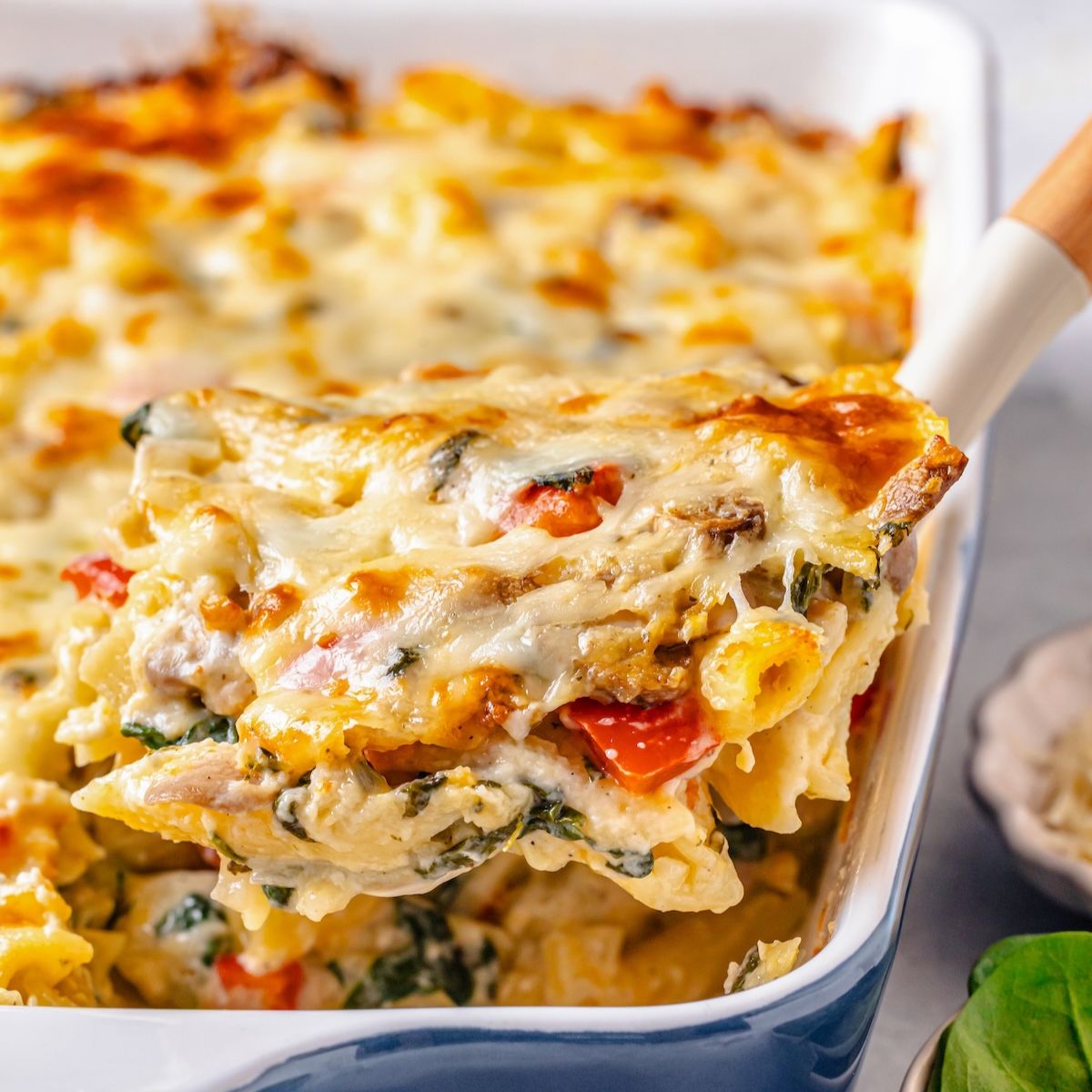 Cheesy Chicken Pasta Bake