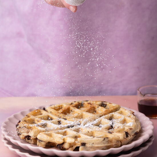 Crispy Chocolate Chip Waffles