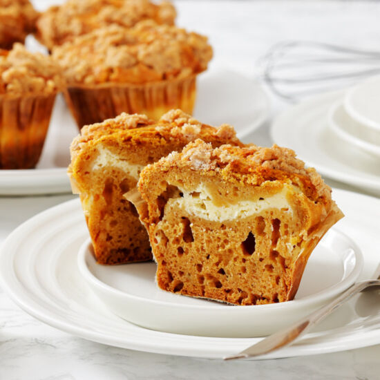 Pumpkin Muffins with Cream Cheese