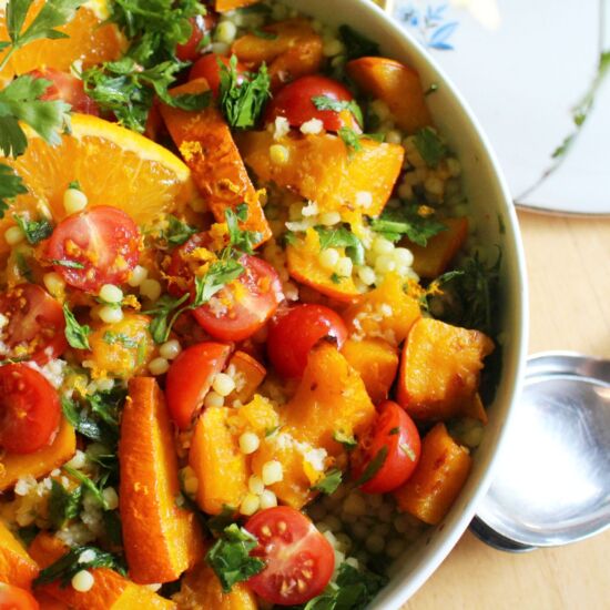 Orange Pearl Couscous & Pumpkin