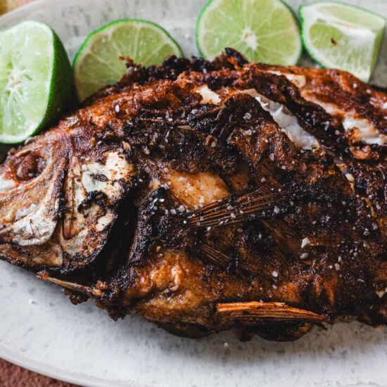 Colombian Whole Fried Mojarra Frita