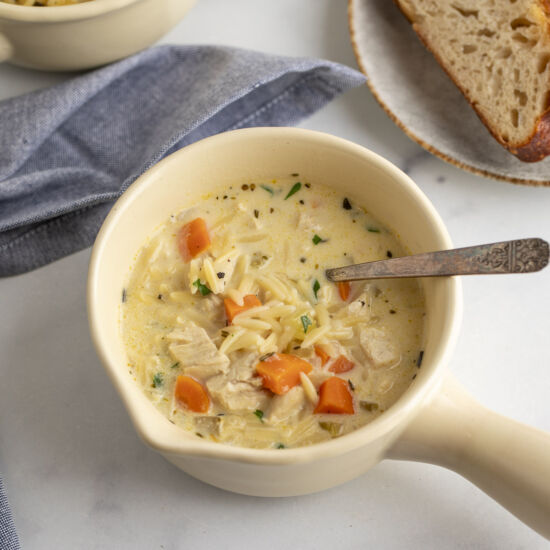Creamy Chicken Orzo Soup