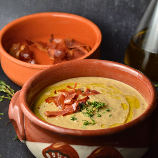 Spanish Oyster Mushroom Soup