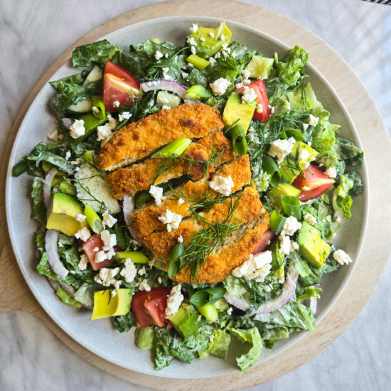 Crispy Chik’n Ranch Salads