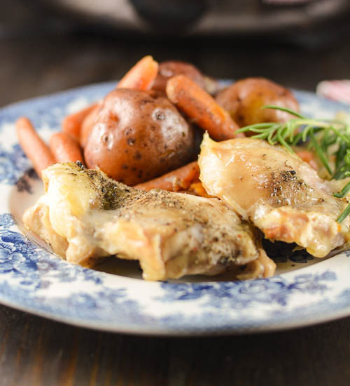 One Pot Crock Pot Chicken Dinner