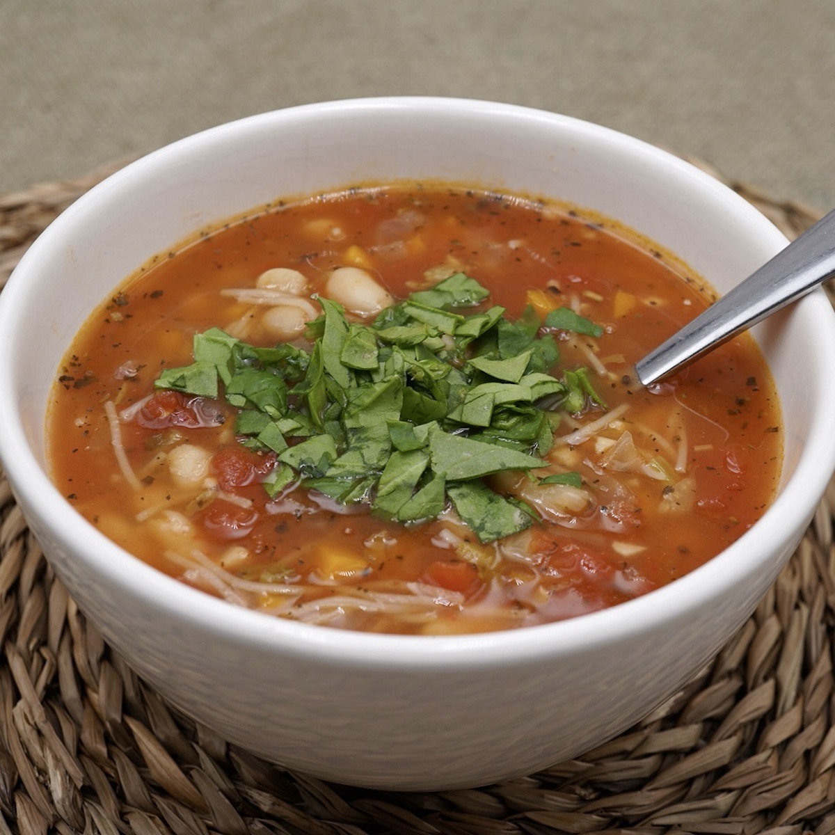 Tomato, Bean and Pasta Soup