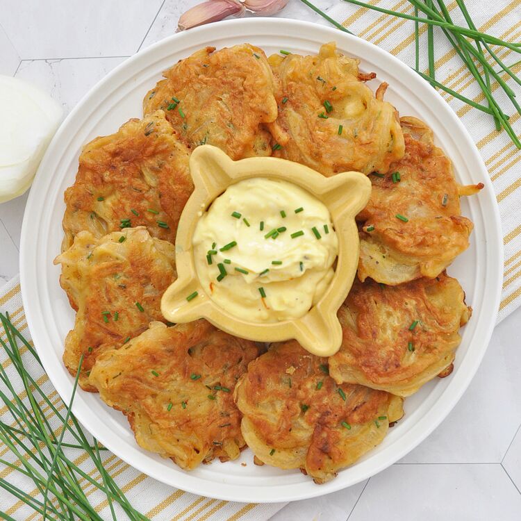CRISPY Spanish Onion Fritters