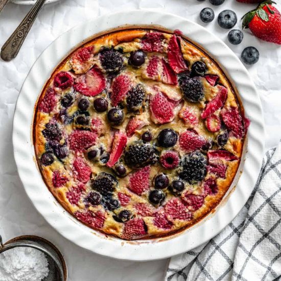 Easy Homemade Berry Clafoutis