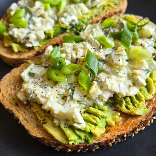 Egg Salad Avocado Toasties