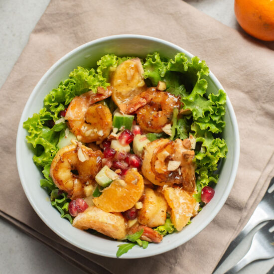 Mandarin Cajun Shrimp Salad