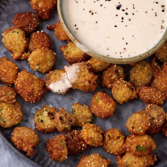 Cornmeal Coated Southern Fried Okra
