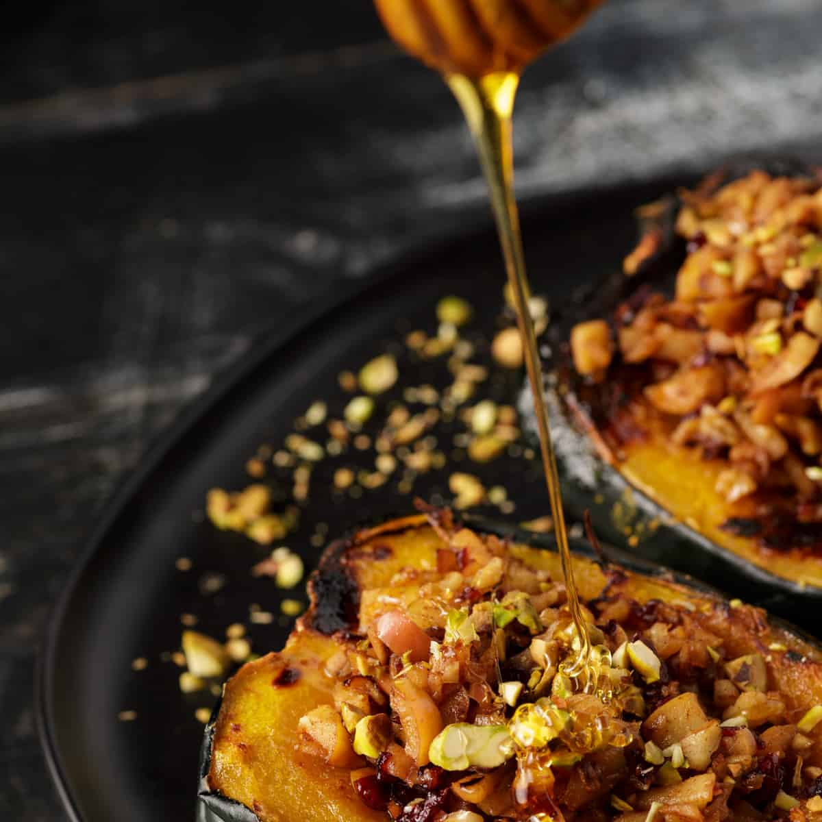 Fruit and Nut Stuffed Acorn Squash