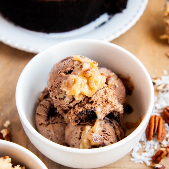 German Chocolate Cake Ice Cream