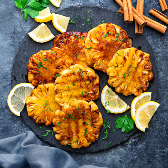 Delicious Grilled Pineapple.