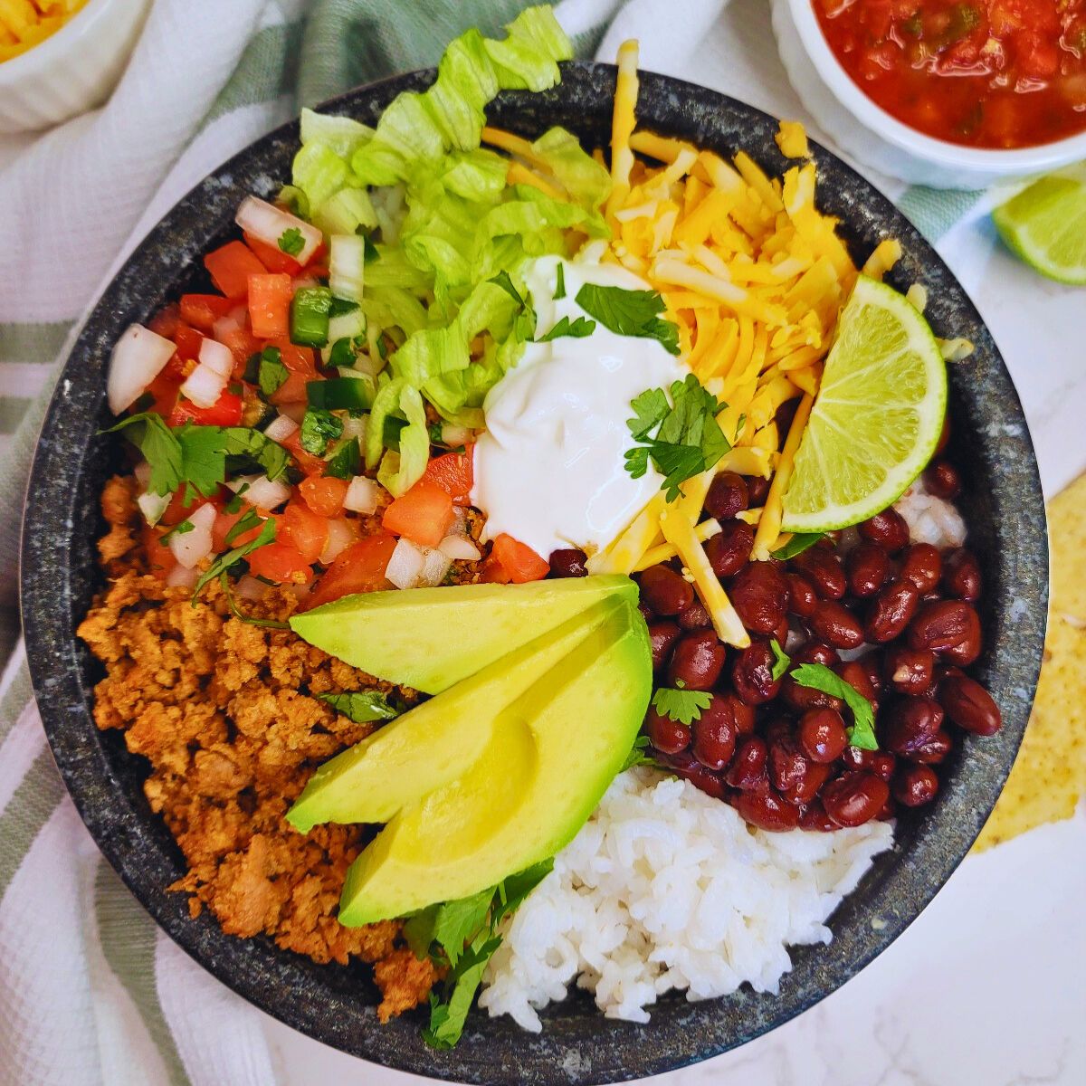 Ground Turkey Taco Bowls