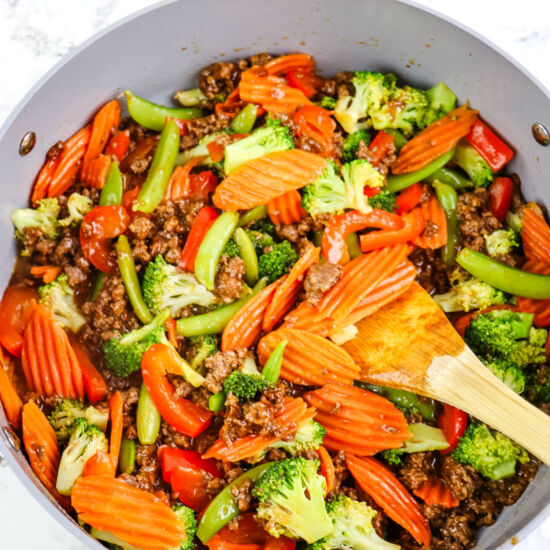 Ground Beef Stir Fry with Vegetable