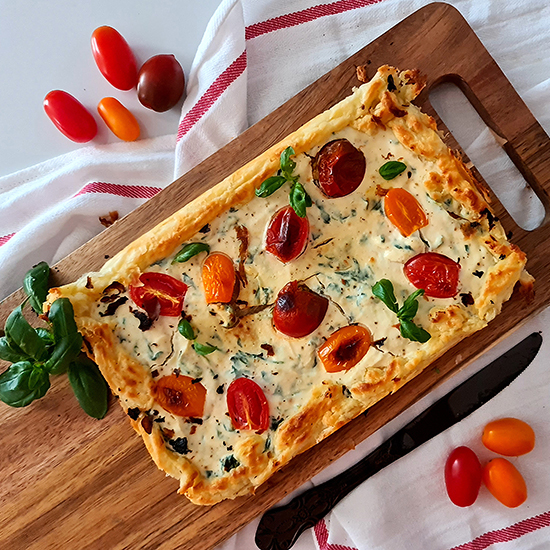 Heirloom Tomato Ricotta Tart