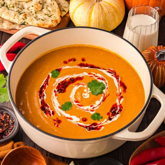 Pumpkin Coconut Curry Soup