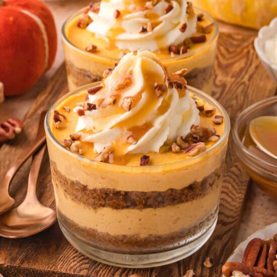 Pumpkin Pie Cheesecake Cups