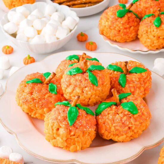 Rice Krispie Pumpkins