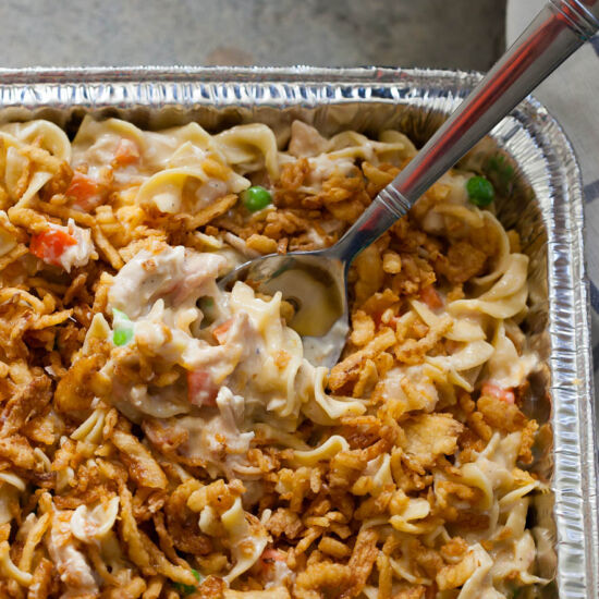 High Protein Chicken Noodle Bake