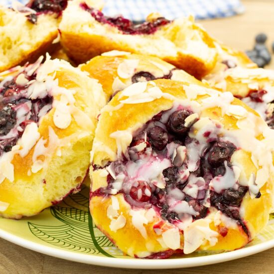 Blueberry and Gooseberry Buns