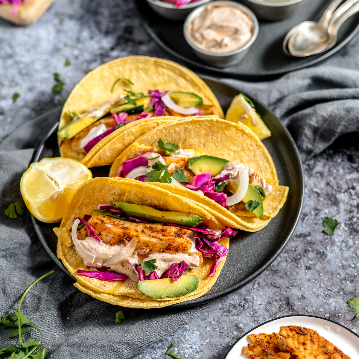 30 Minute Blackened Fish Tacos