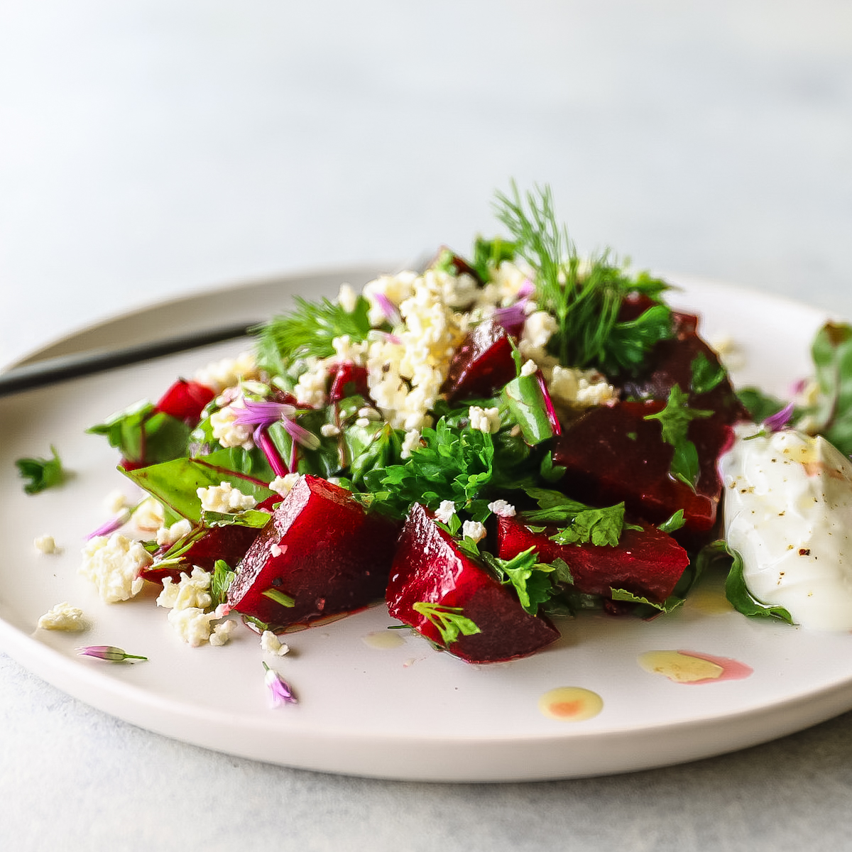 Easy Greek Beet and Feta Salad