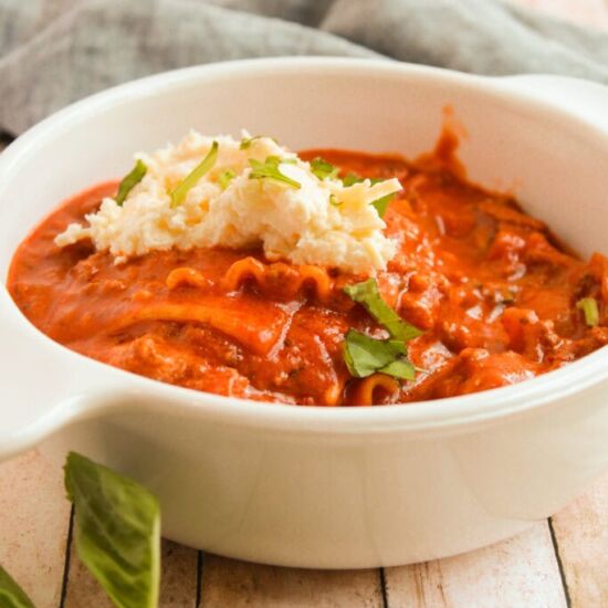 One Pot Lasagna Soup
