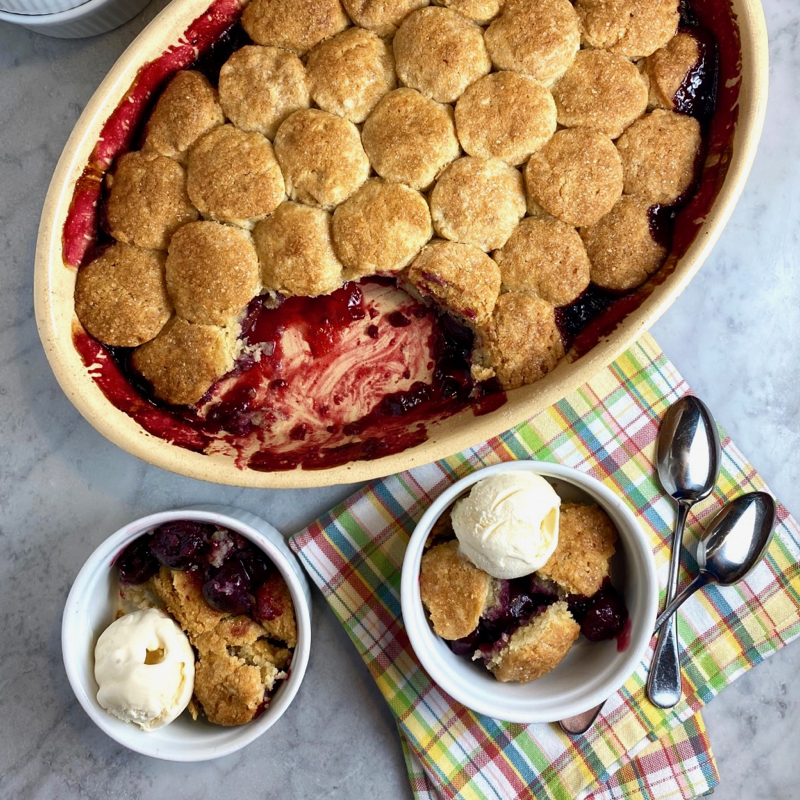 Cherry Biscuit Cobbler