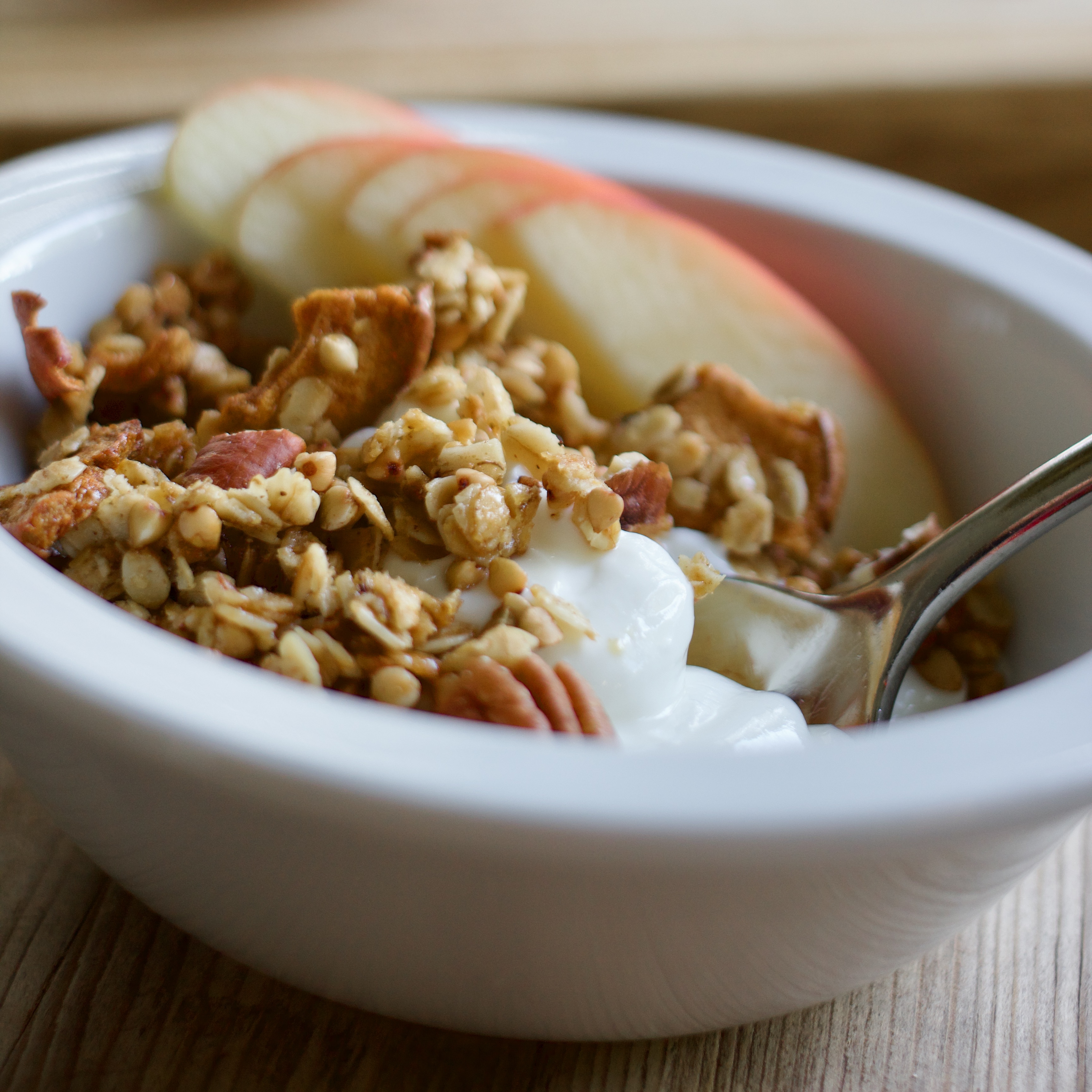 Apple Ginger Buckwheat Granola