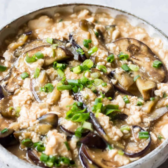 Eggplant and Tofu with Miso Sauce