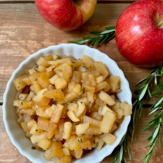 Apple Rosemary Compote