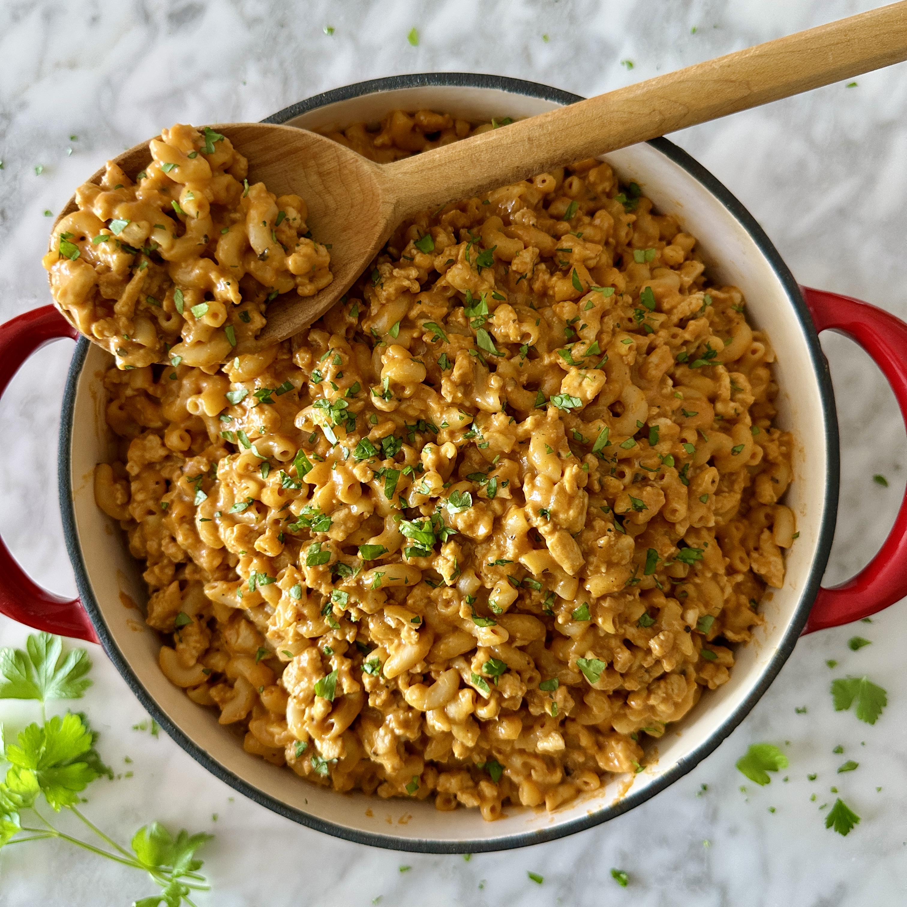 One Pot Healthy Hamburger Helper