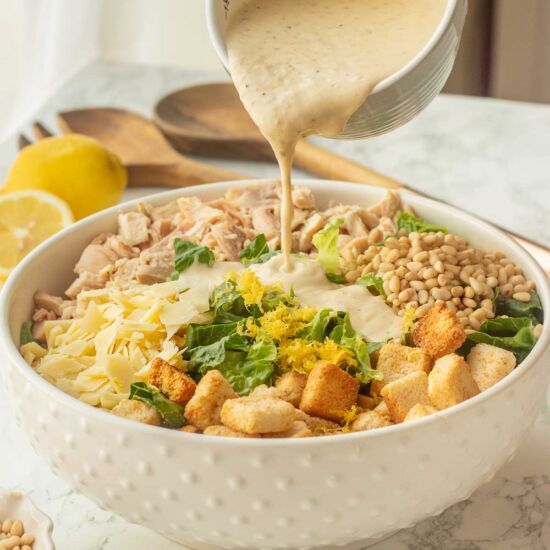 Lemon Chicken Caesar Salad