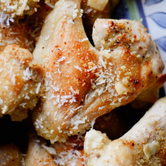 Lemon Garlic Chicken Wings