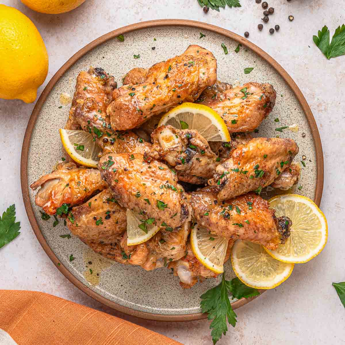 Lemon Pepper Chicken Wings