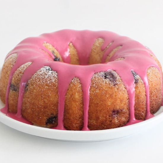 Lemon Ricotta Blueberry Cake