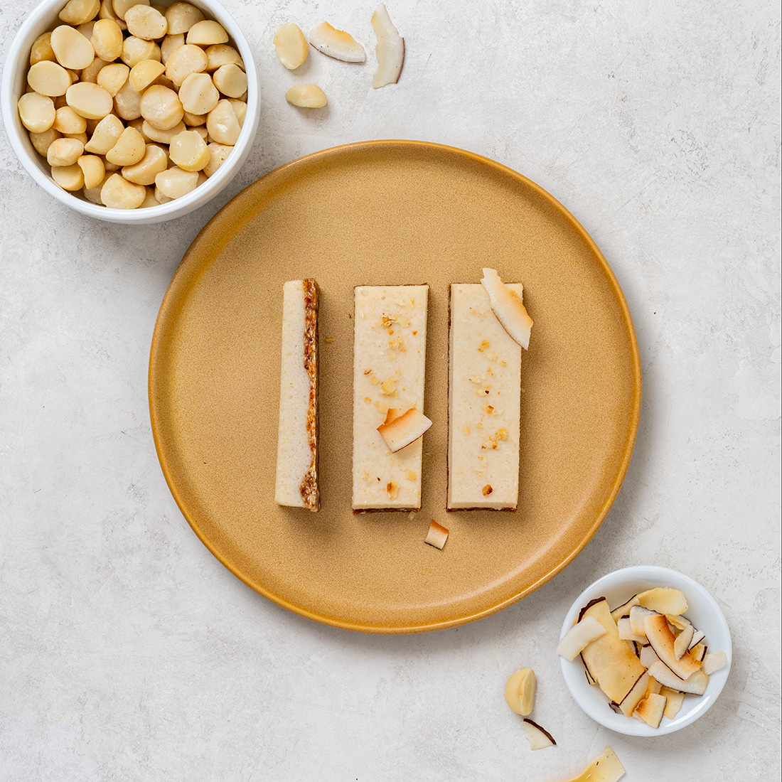 No Bake Macadamia Lemon Slice