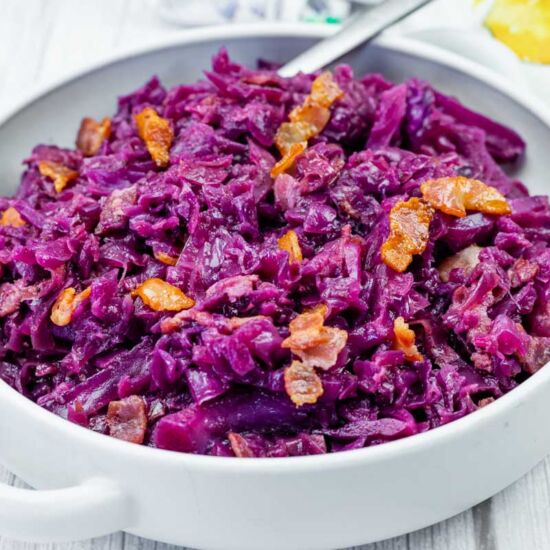 Sweet & Sour Red Cabbage with Bacon