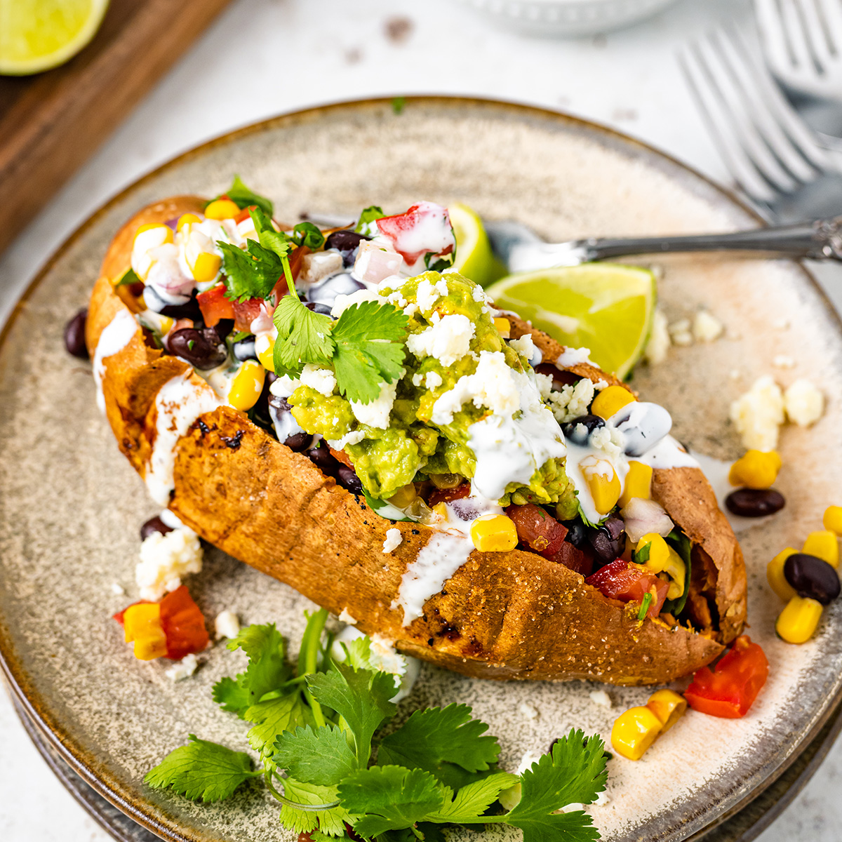 Mexican Stuffed Sweet Potatoes