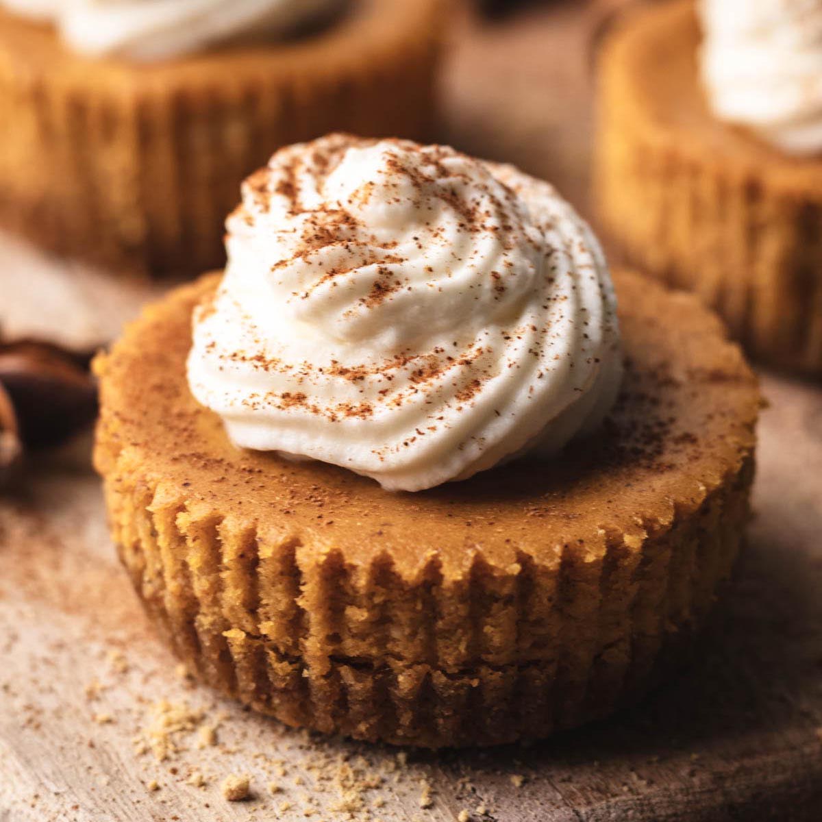 Mini Pumpkin Cheesecakes