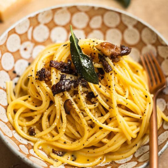 Mushroom Carbonara