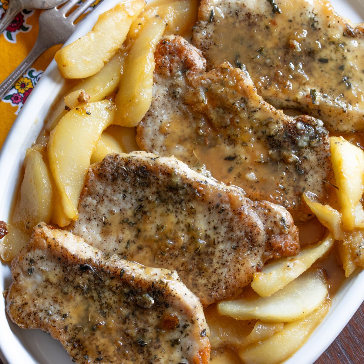 Pan Fried Boneless Pork Chops