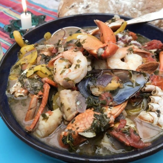 Peruvian Parihuela (Seafood Soup)