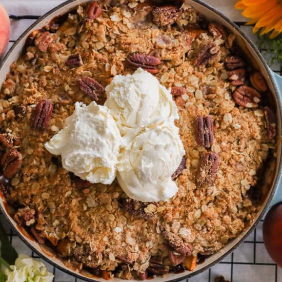 Best Bourbon Peach Crisp Recipe