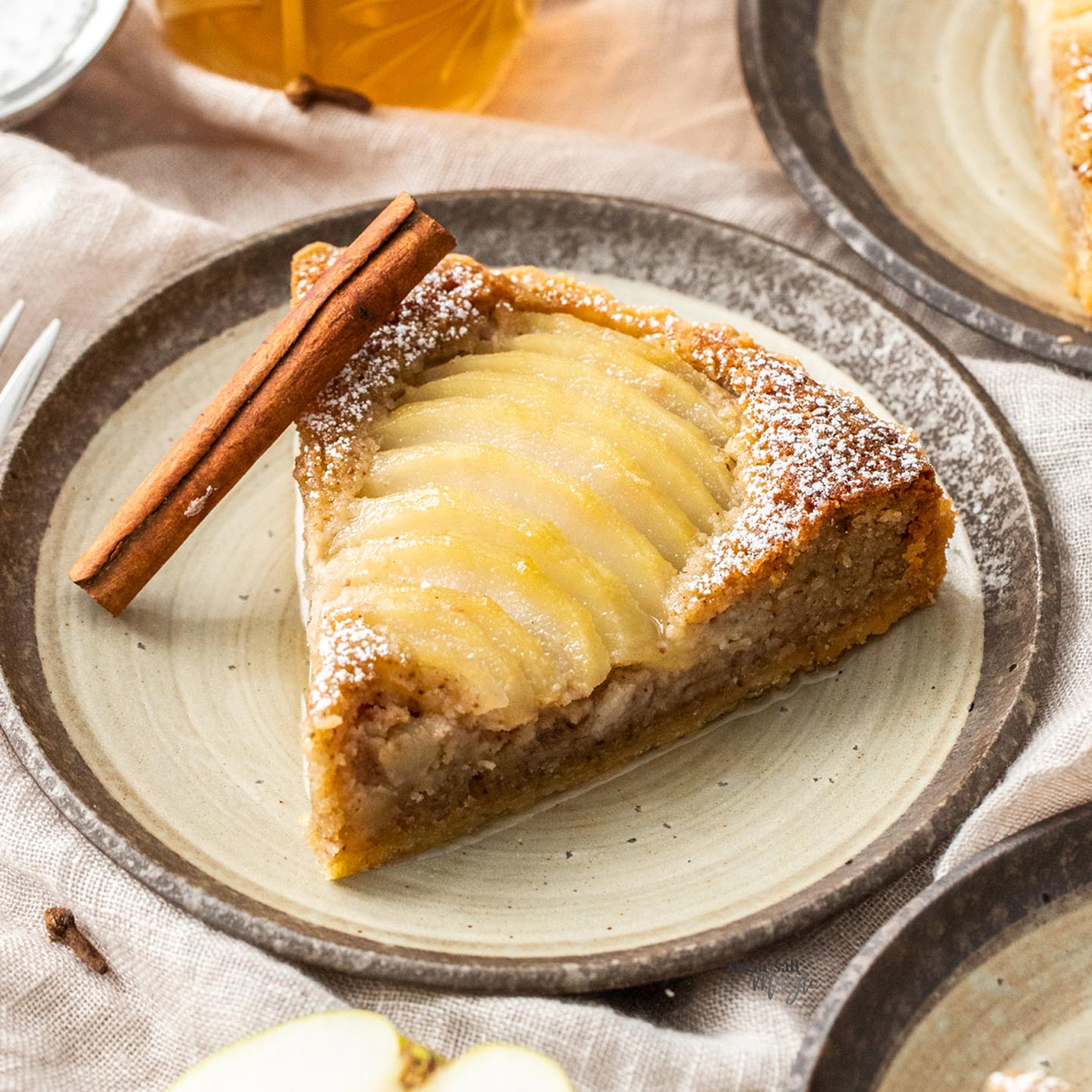 Pear Almond Frangipane Tart