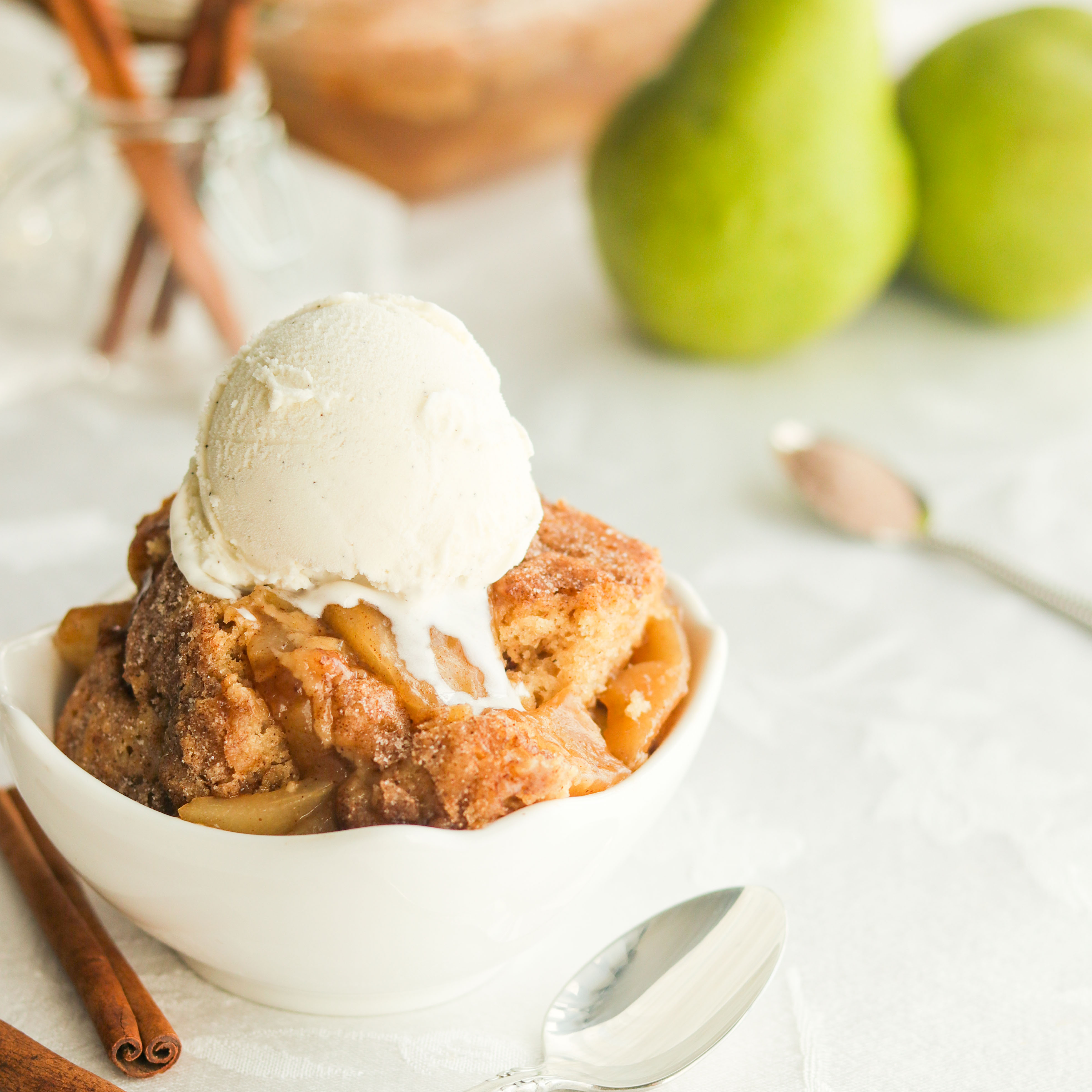 Pear Snickerdoodle Cobbler