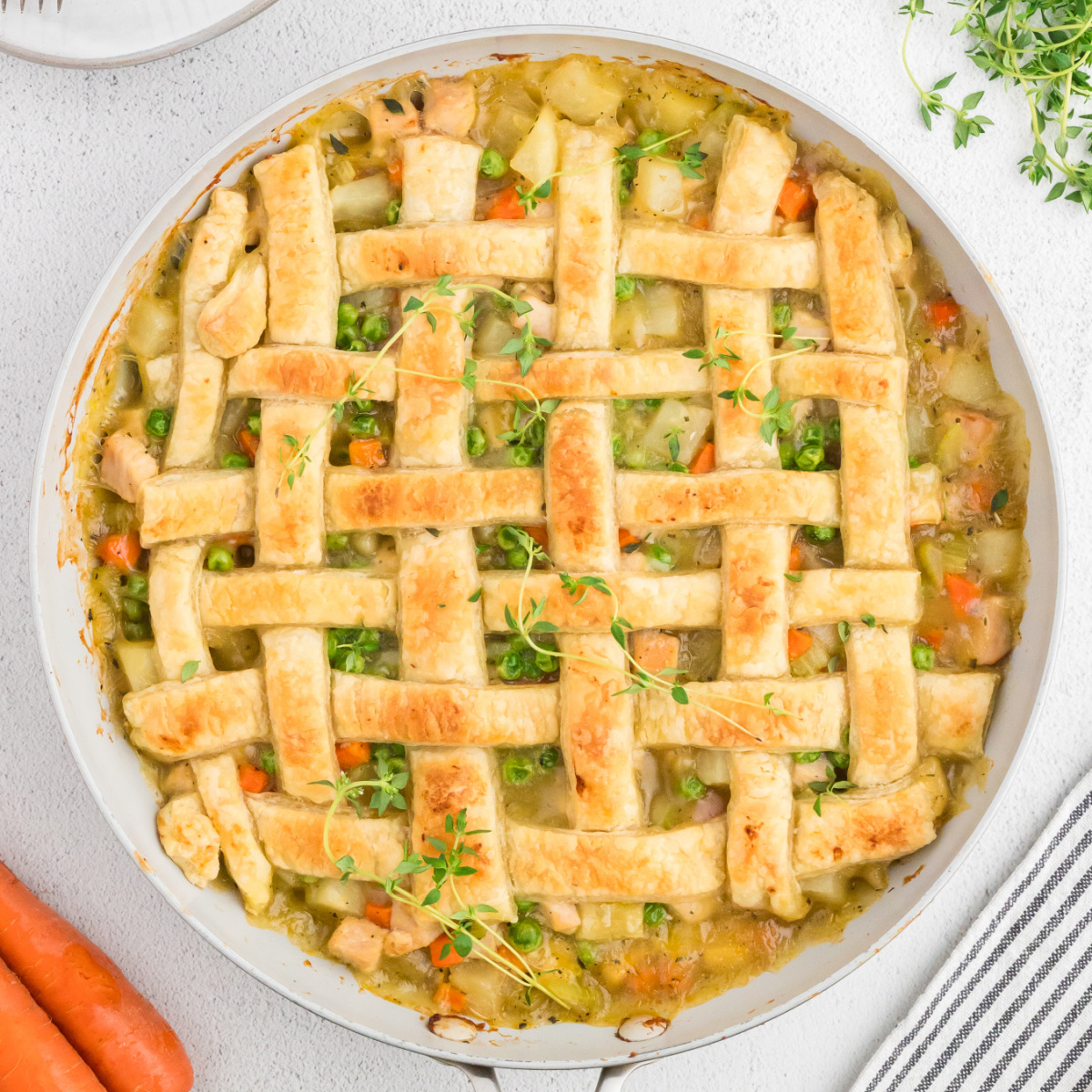 Puff Pastry Turkey Pot Pie