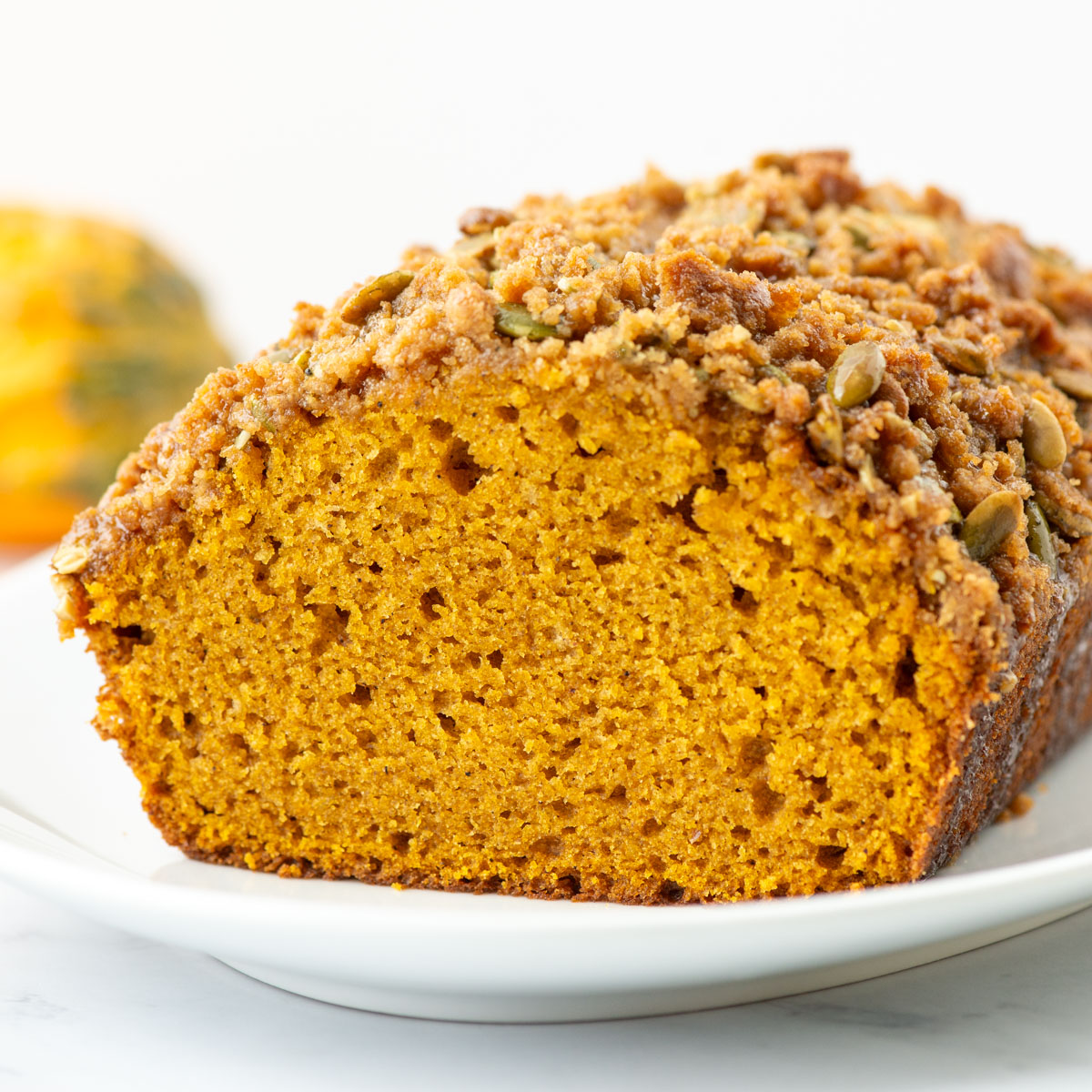 Pumpkin Bread with Streusel Topping